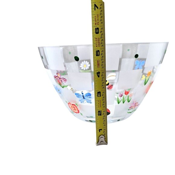 Lenox Natures Splendor Hand-Painted Salad Bowl With Floral & Butterfly Design - Picture 10 of 15